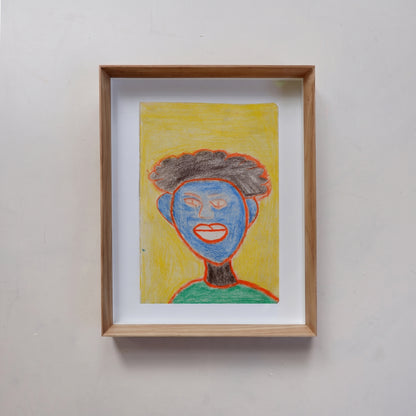 Man blue (framed)