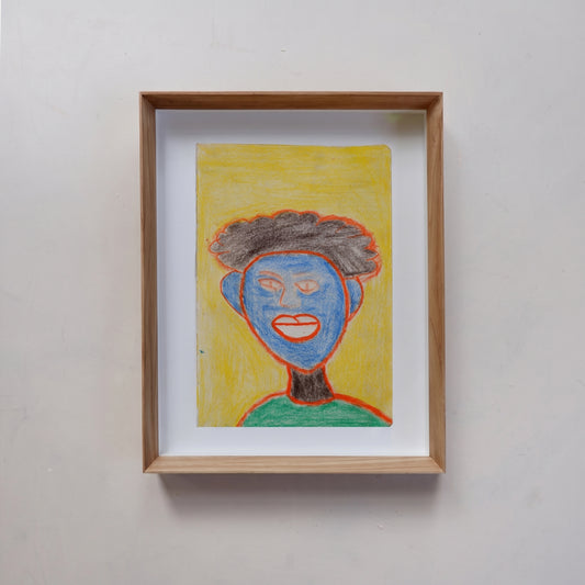 Man blue (framed)