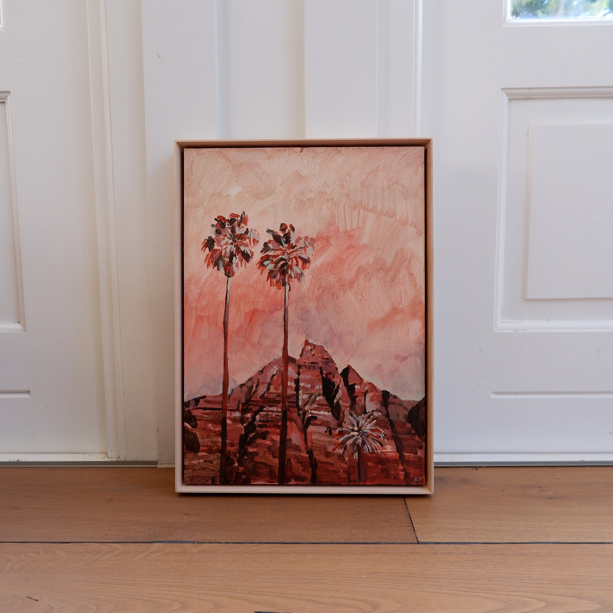 Red Palm Trees (Framed)