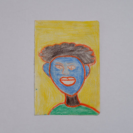 Man blue (framed)