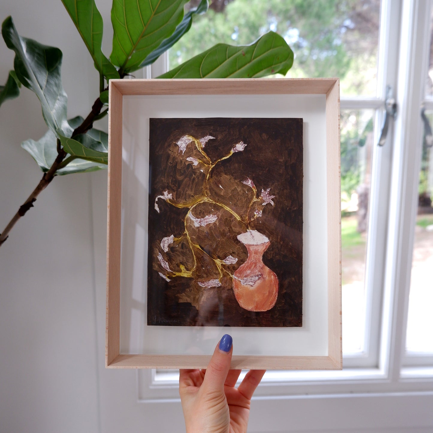 Outward through the wound of song (framed)