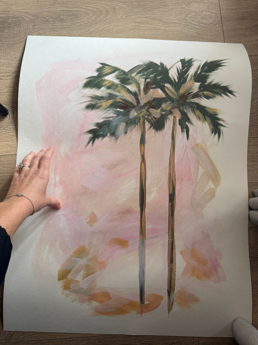 Palms in paradise (Framed)