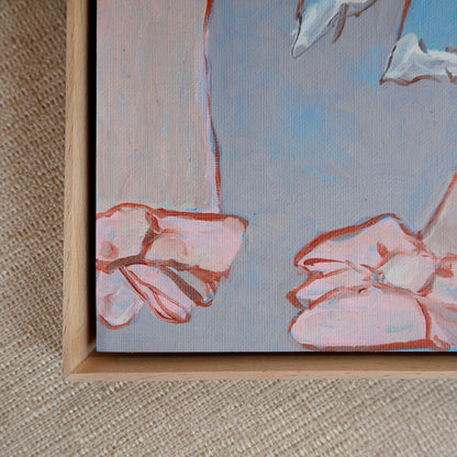 Pink Velvet Heels (Framed)