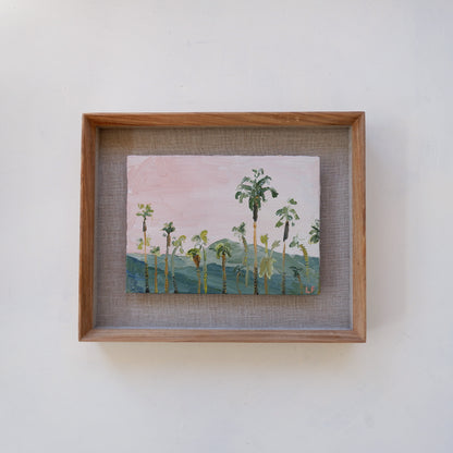 Pink Sky Palms (framed)