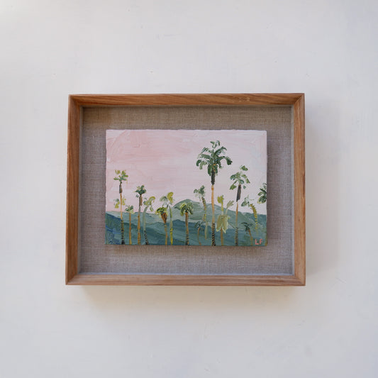 Pink Sky Palms (framed)