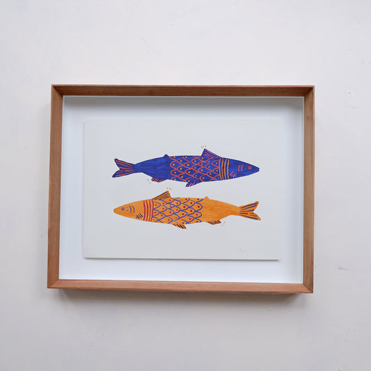 Pisces : fine art print (framed)