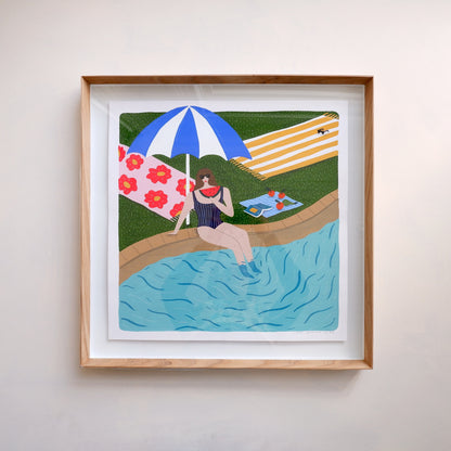 Poolside Summers (framed)