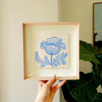 Poppy Kalamkari 2 (framed)