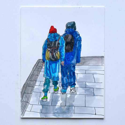 Rainy Days in Edinburgh (Framed)