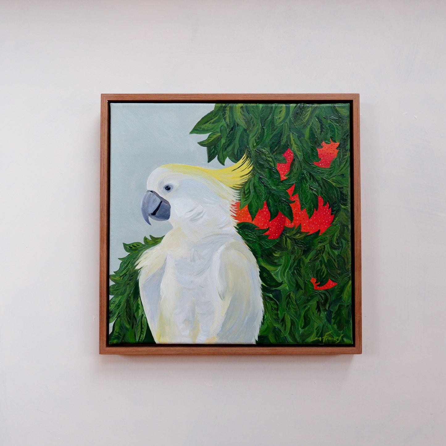 Raspberry Oranges Cockatoo (framed)