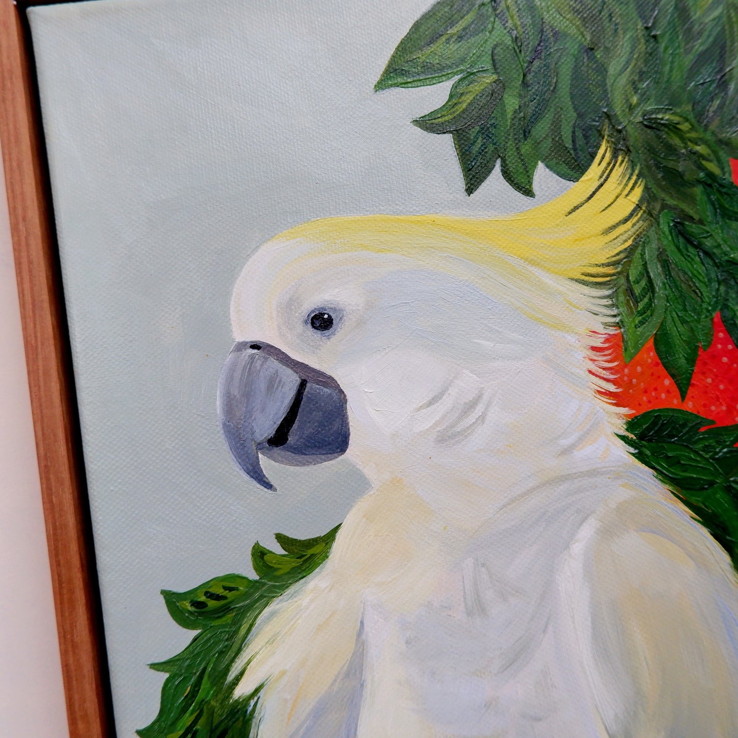 Raspberry Oranges Cockatoo (framed)