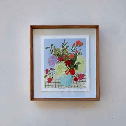 Shafieka's flowers: Fine art print (Framed)