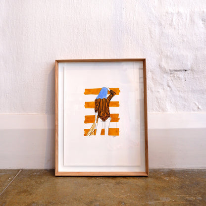 Breton Stripes - Rust (Framed)