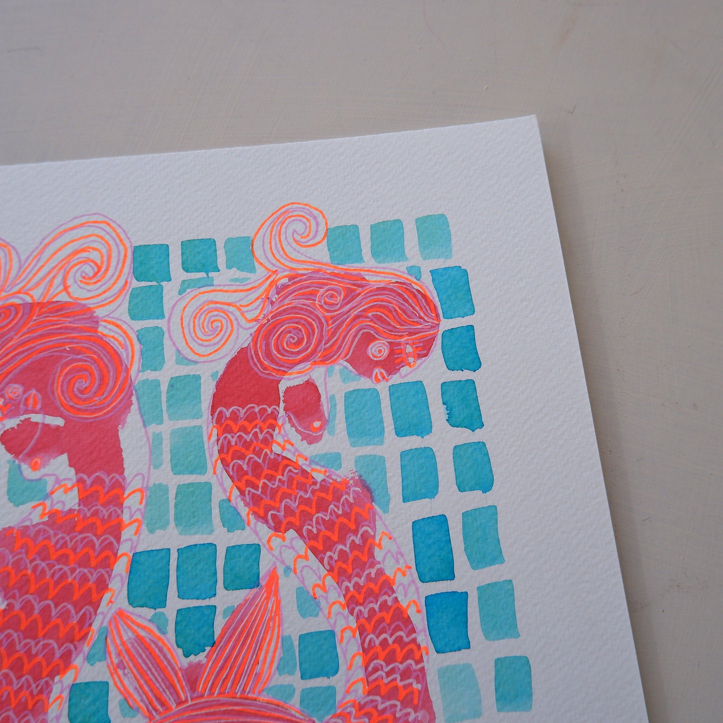 Captured mermaids (good friends turned bad) (Framed)
