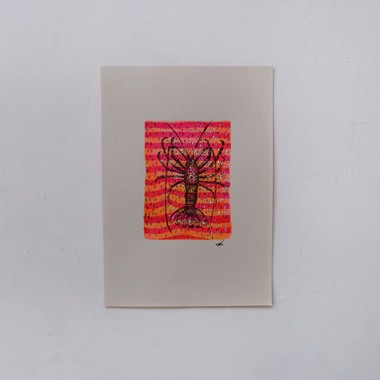 Crayfish, red tide (Framed)