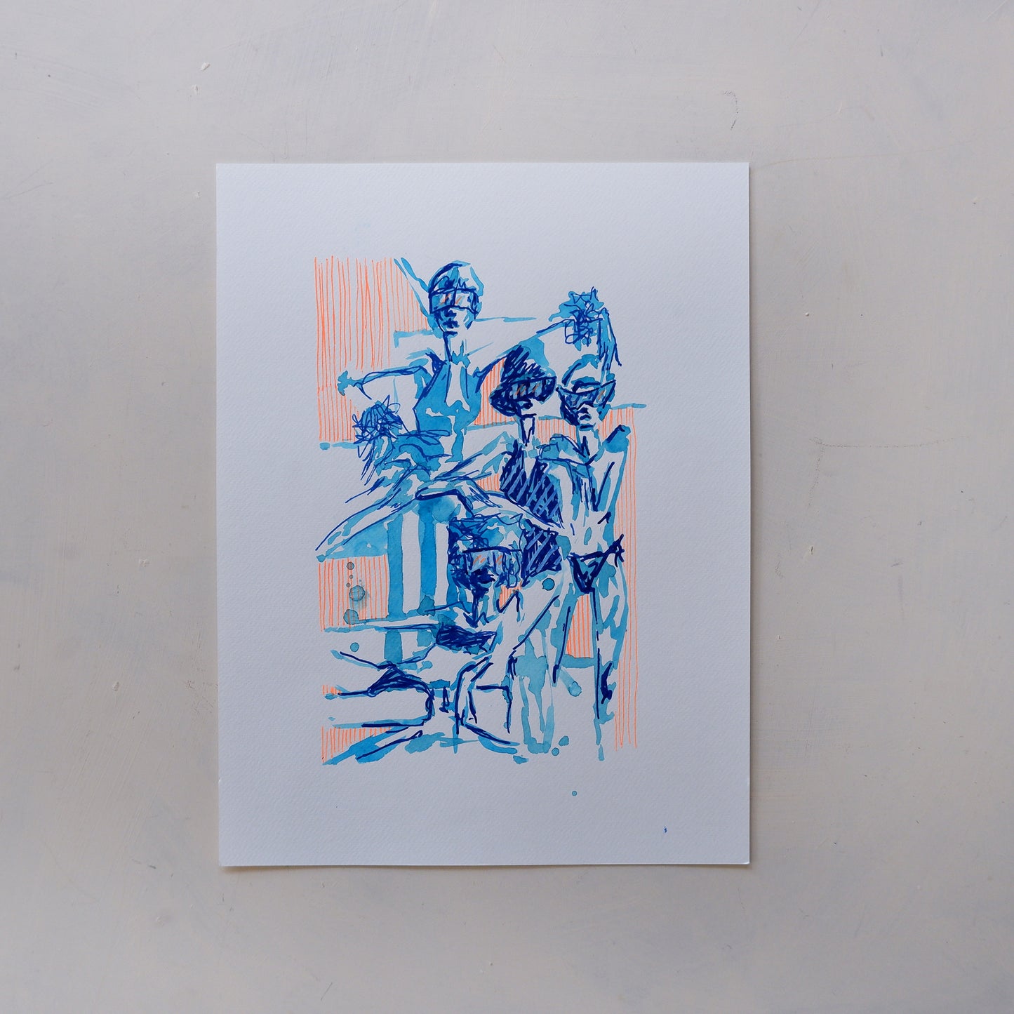 Spring skiing, Cannes (Framed)
