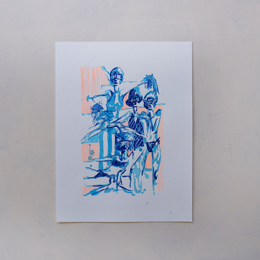 Spring skiing, Cannes (Framed)