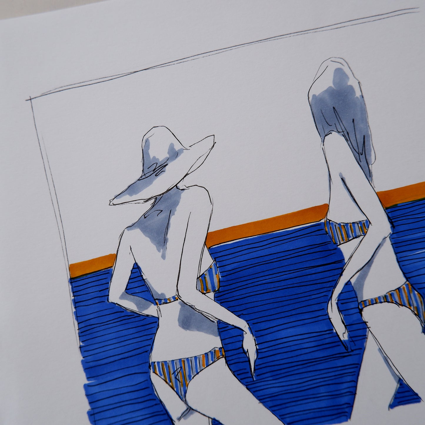 Summer Swim (Framed)