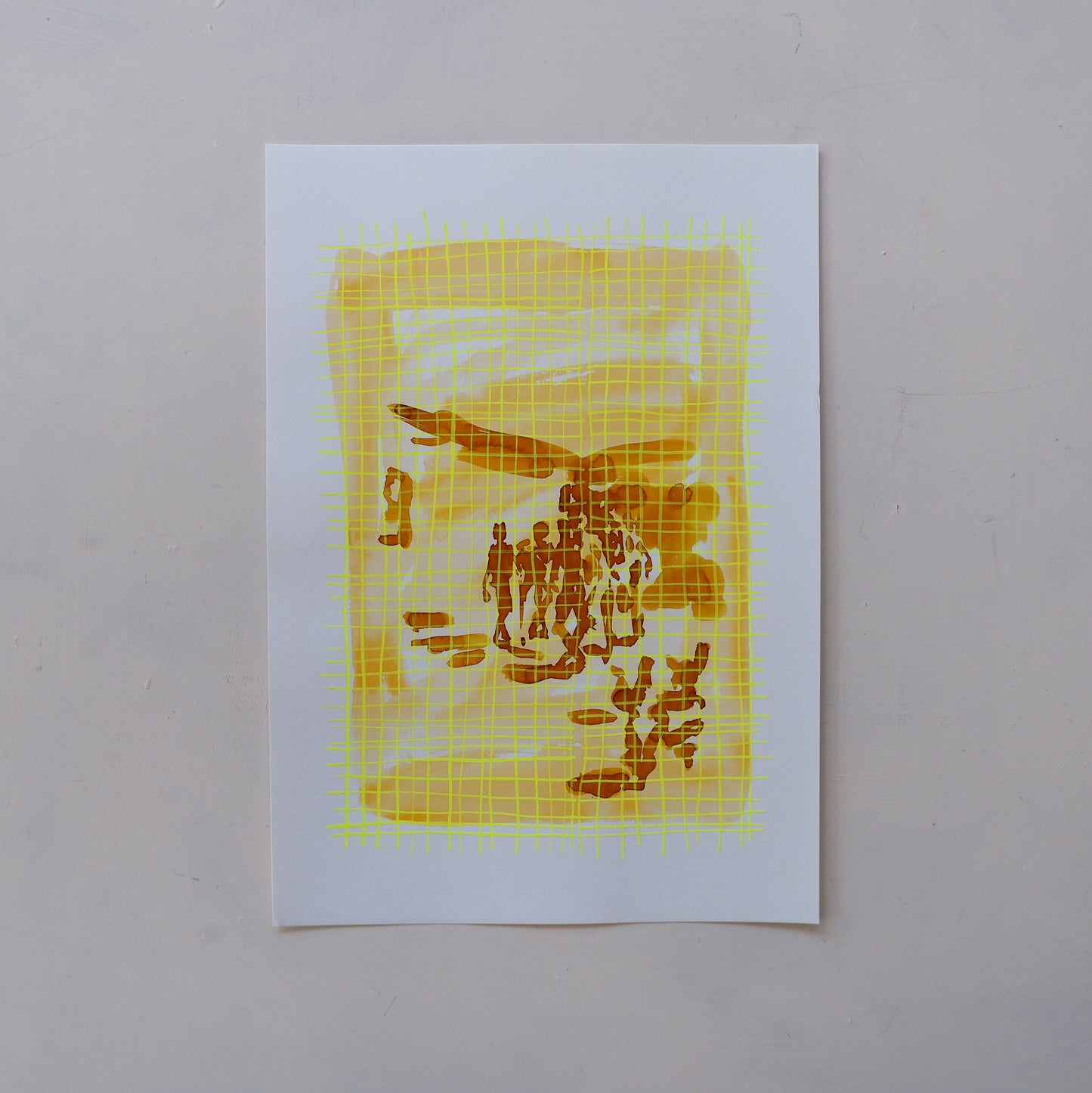 Township dancers, yellow (Framed)
