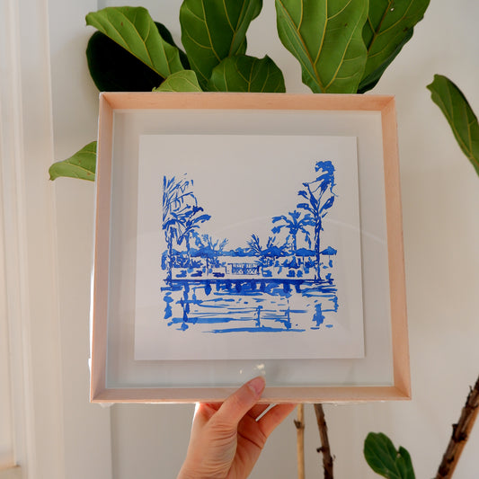 Palm beach 1970 (Framed)