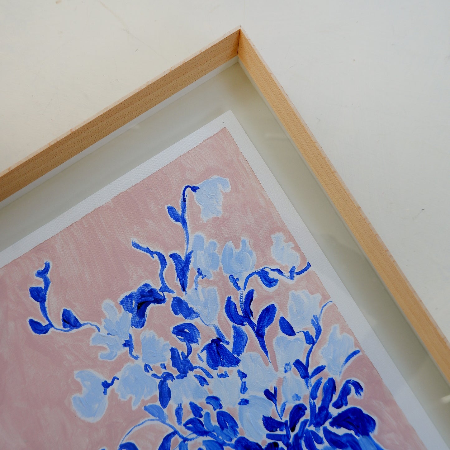 Sweet Peas in a Pot (Framed)