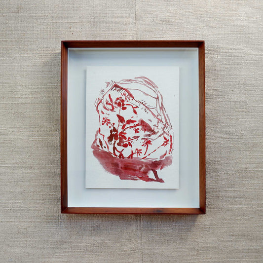 The embroidered handbag (Framed)