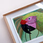 Tropical Green Parrot (framed)