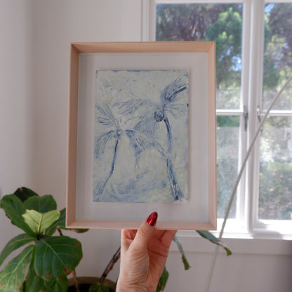 Blue Palms (Framed)