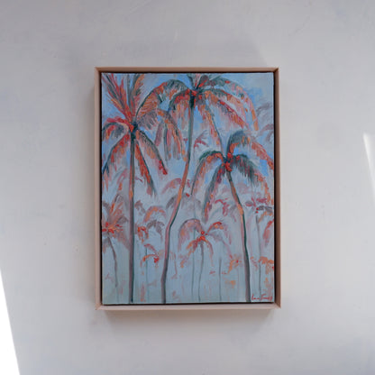 Blushing Palms (framed)