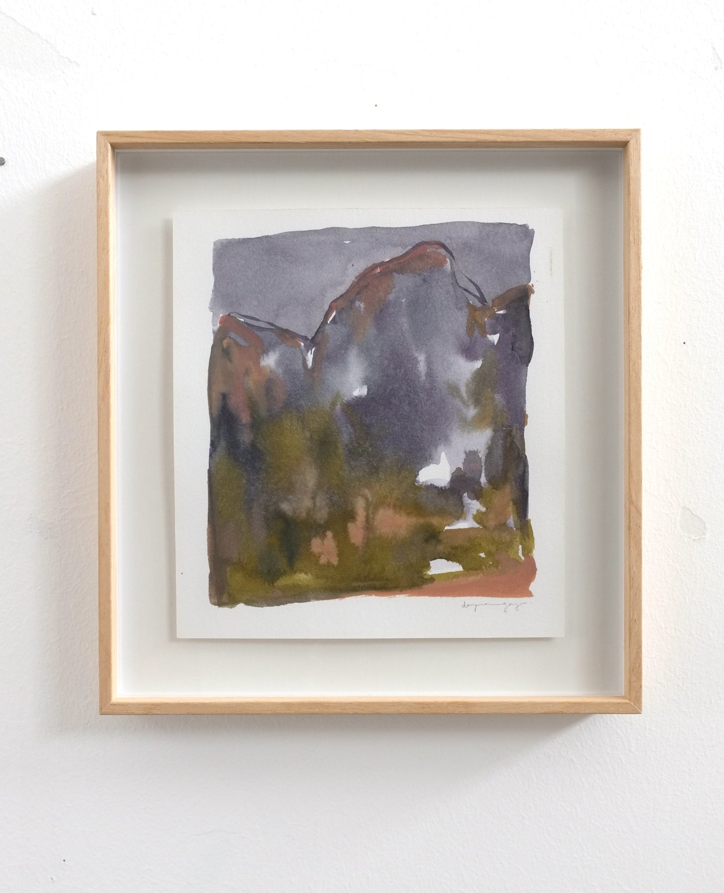 Dusk Mountain (ii) (Framed)