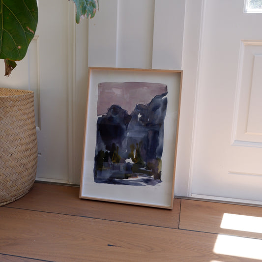 Dusk Mountain (i) (Framed)