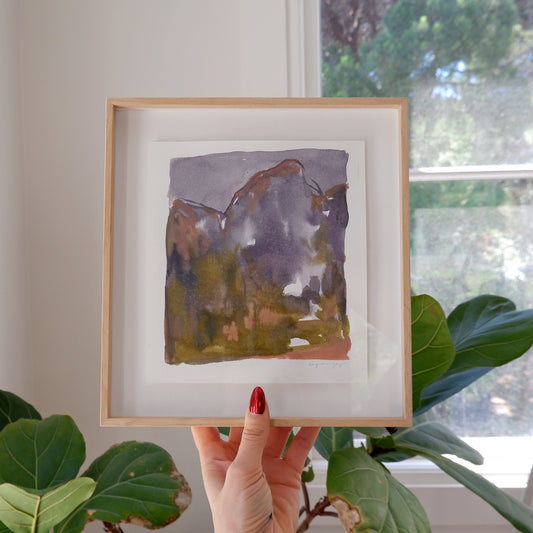 Dusk Mountain (ii) (Framed)