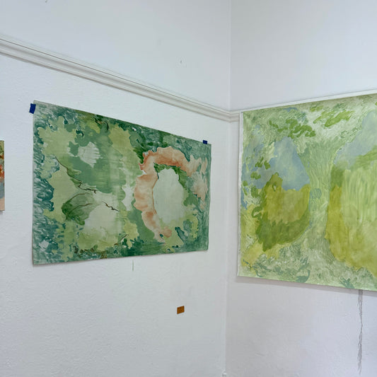 Folding open into mirrors (framed)