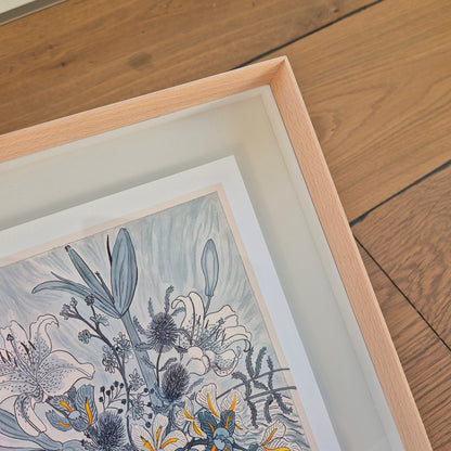 Alison's flowers : Fine art print (framed)