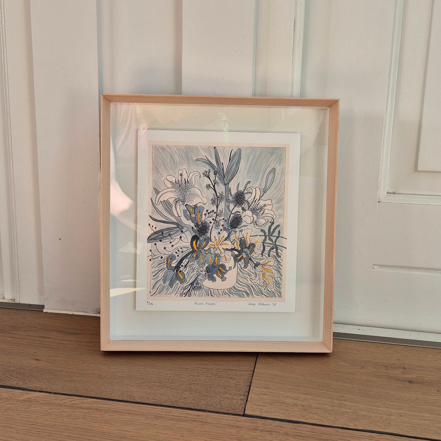 Alison's flowers : Fine art print (framed)