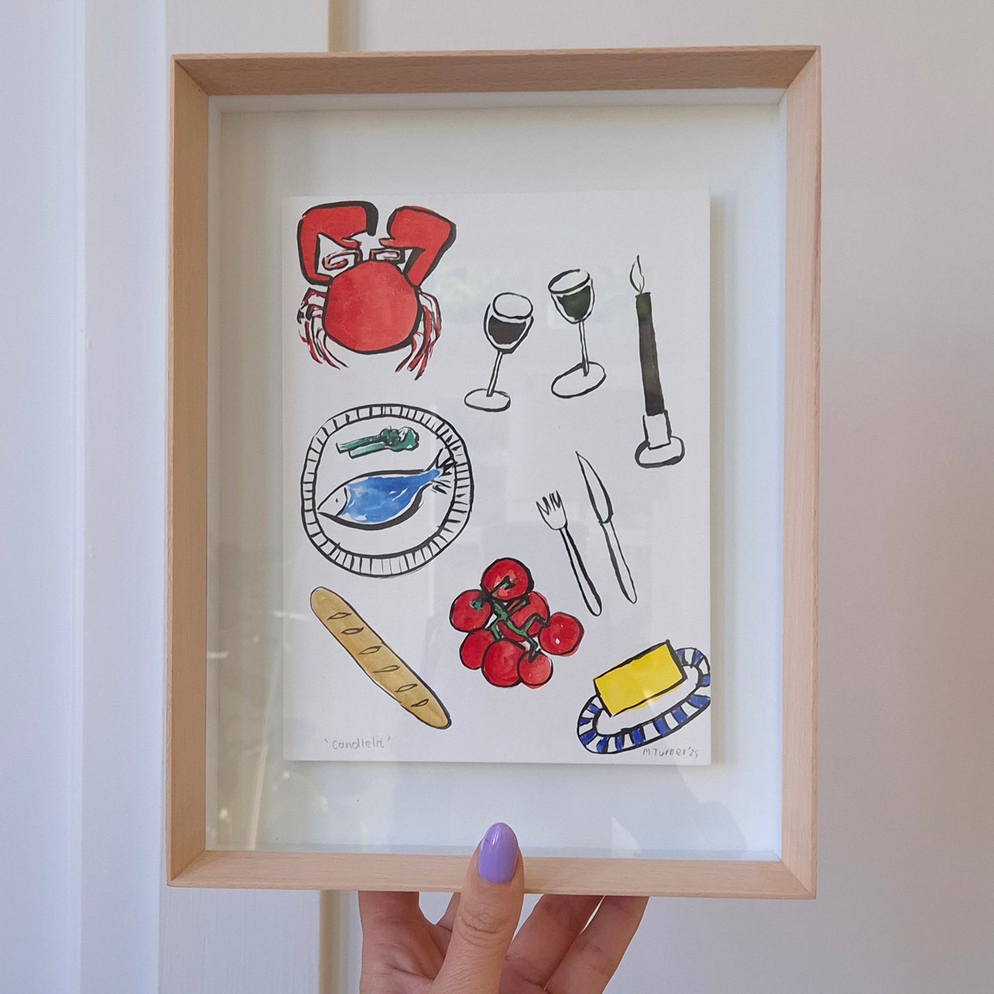 Candlelit (framed)
