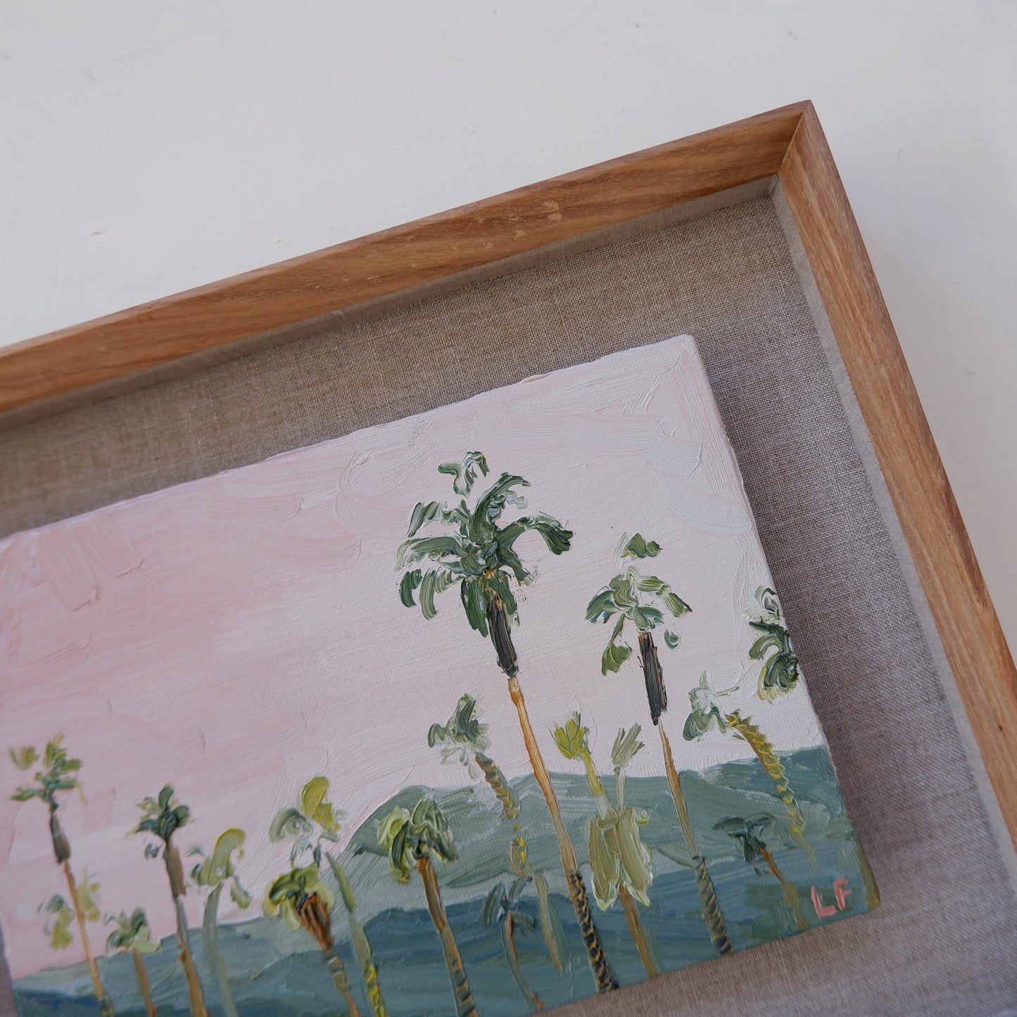 Pink Sky Palms (framed)