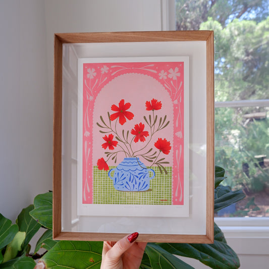 Window Dressing: A4 Fine art print (framed)
